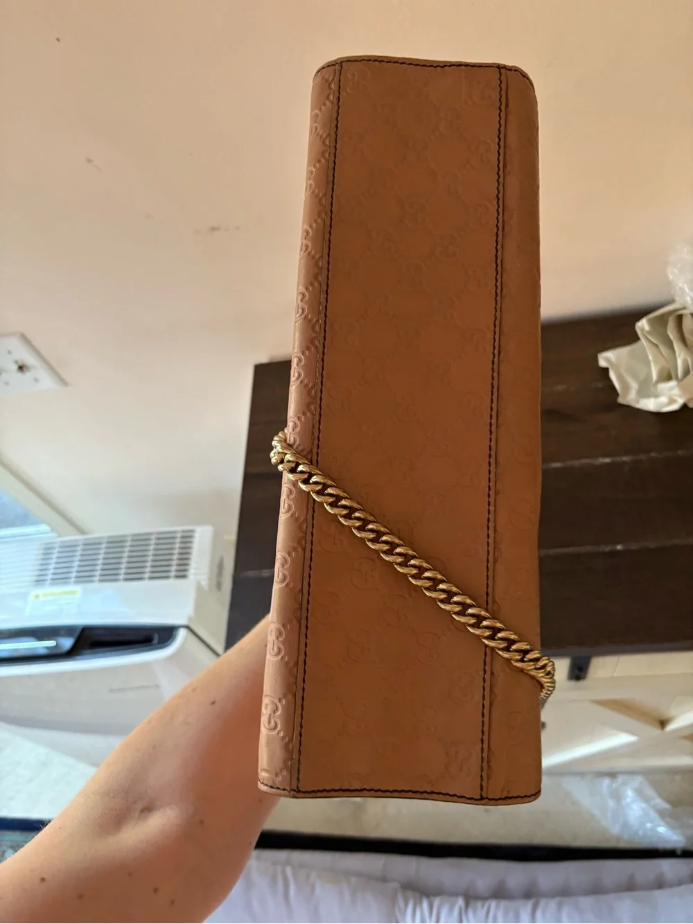 Gucci Emily GG Monogram Leather Shoulder Bag